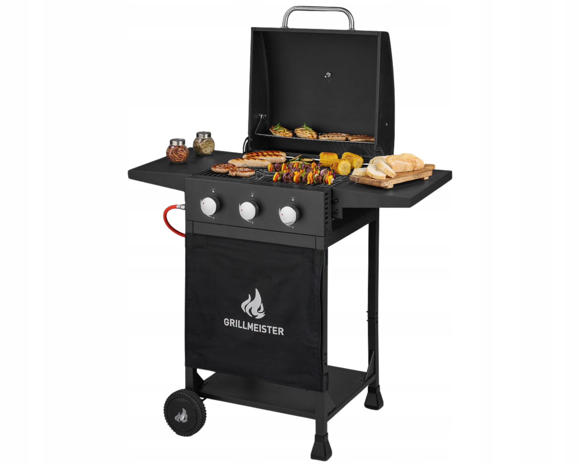 Plynový gril Grillmeister 9 kW 3 Palníky