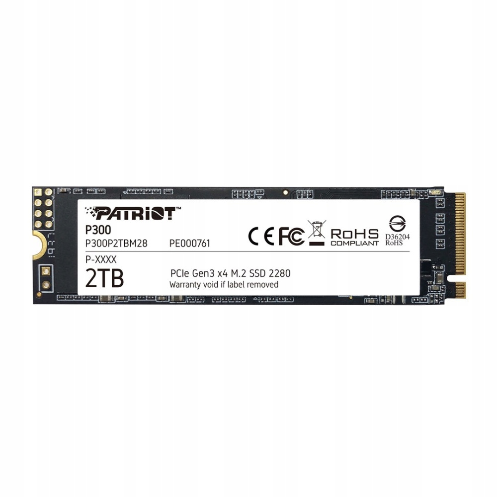 Ssd disk Patriot P300 2TB M2 2280 PCI-Ex4 Gen3 NvME
