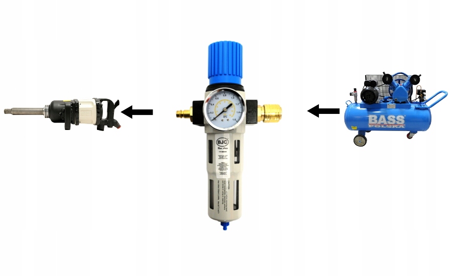 REDUKTOR CIŚNIENIA FILTR POWIETRZA ODWADNIACZ 1/2 Marka BJC