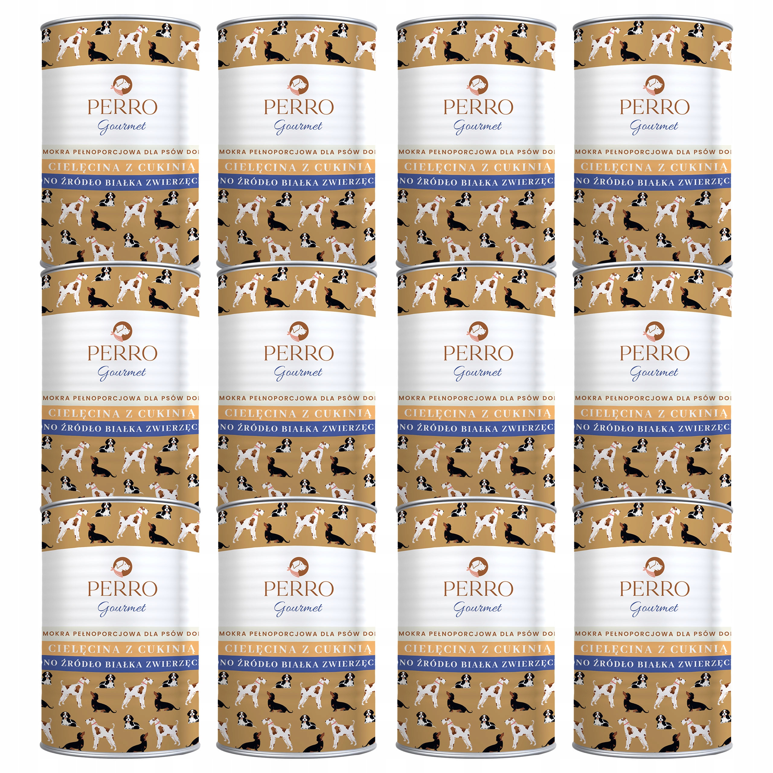 Levně Perro Gourmet Krmivo pro psy Telecí s cuketou 12 x 400 g