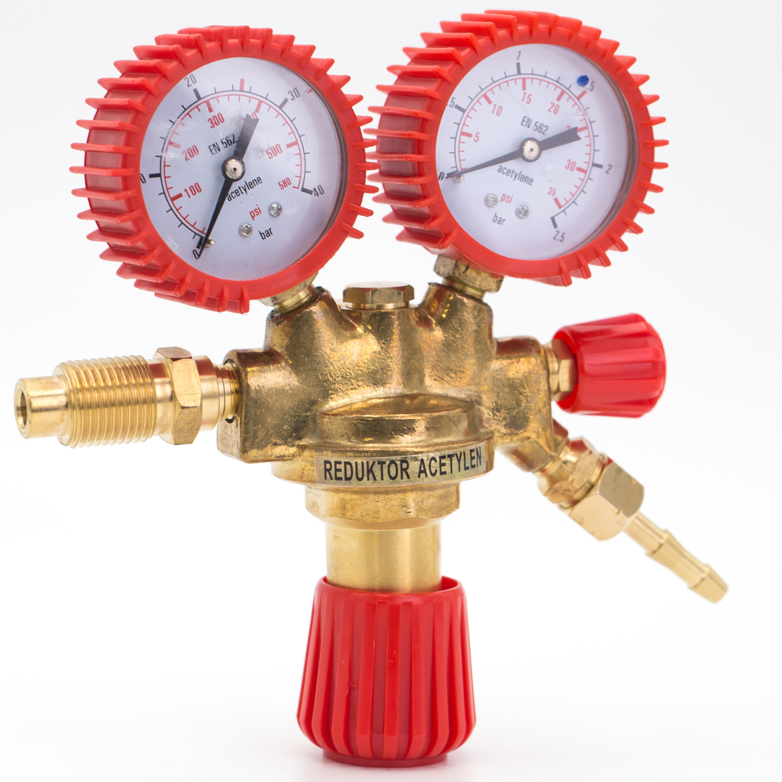 REDUKTOR JEDNOSTOPNIOWY ACETYLEN Z ZAWOREM