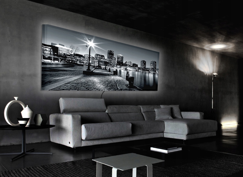 OBRAZ LED 120x80 KINKIET LAMPKA - WŁOCHY Marka Decorator