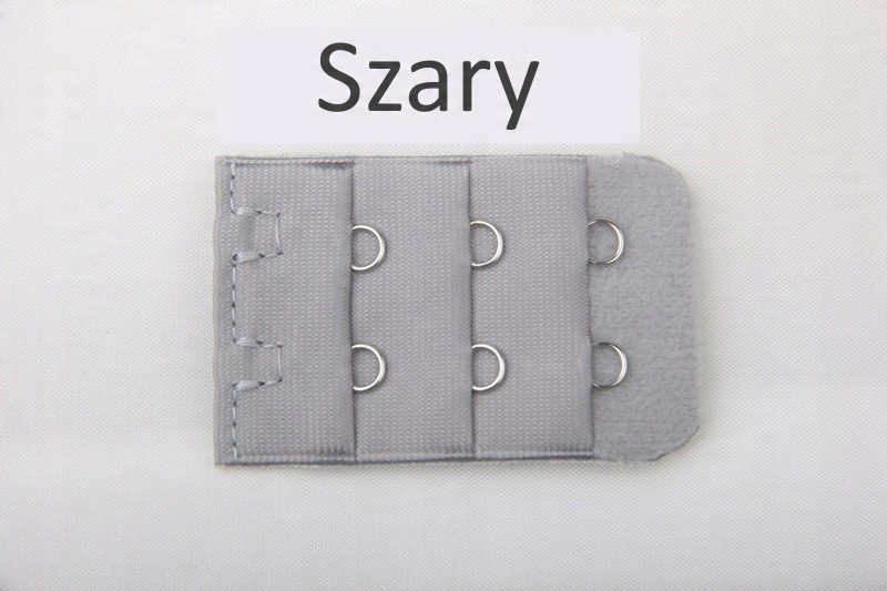 

Przedłużka stanika biustonosza 2 haftki Szary
