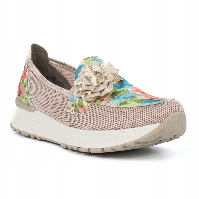 Dámské polobotky Rieker N7460-31 béžové, pohodlné, plochý podpatek vel. 39 Sellecti