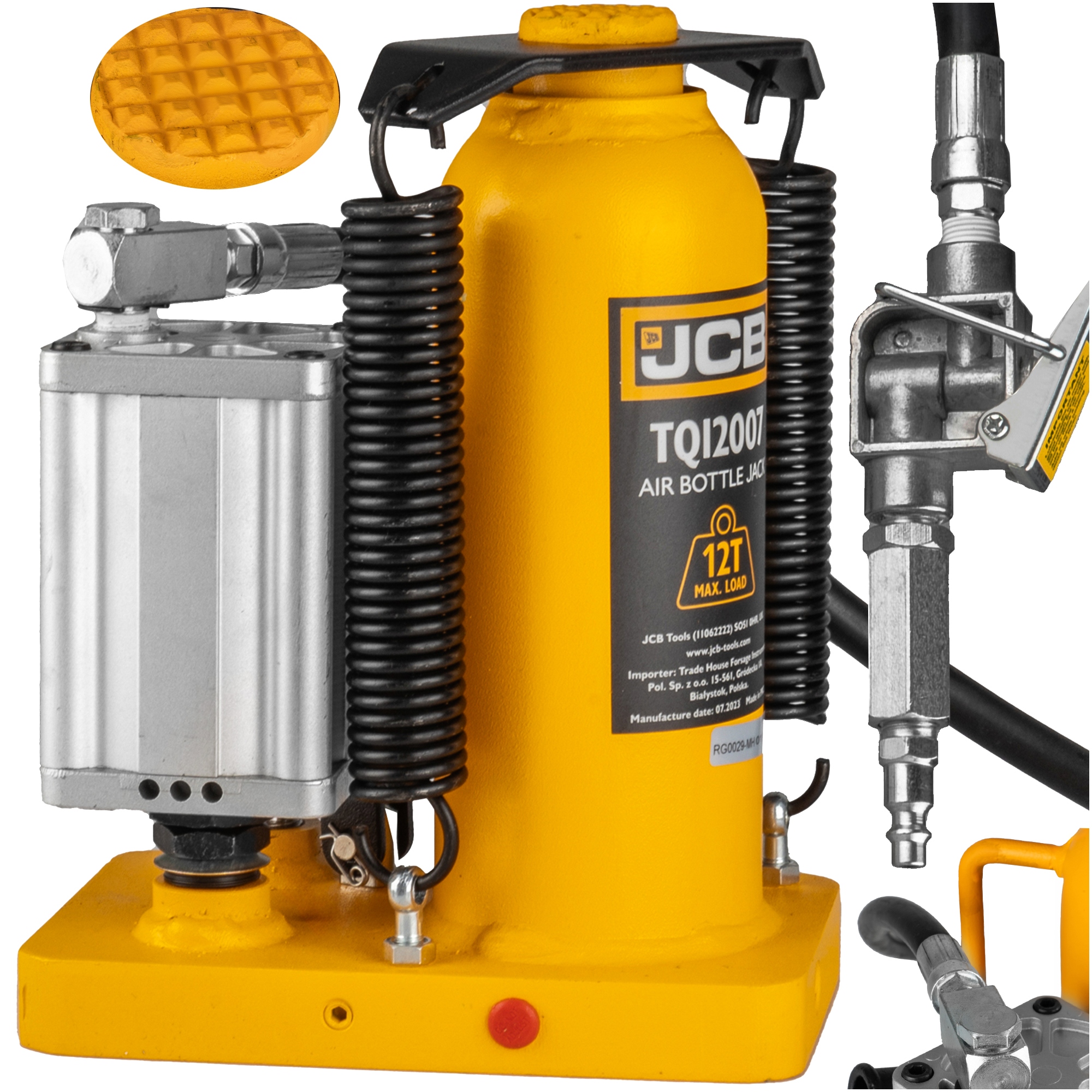 Hever Sloupkový Do Auta Pneumaticko-hydraulický Levák 12T Jcb