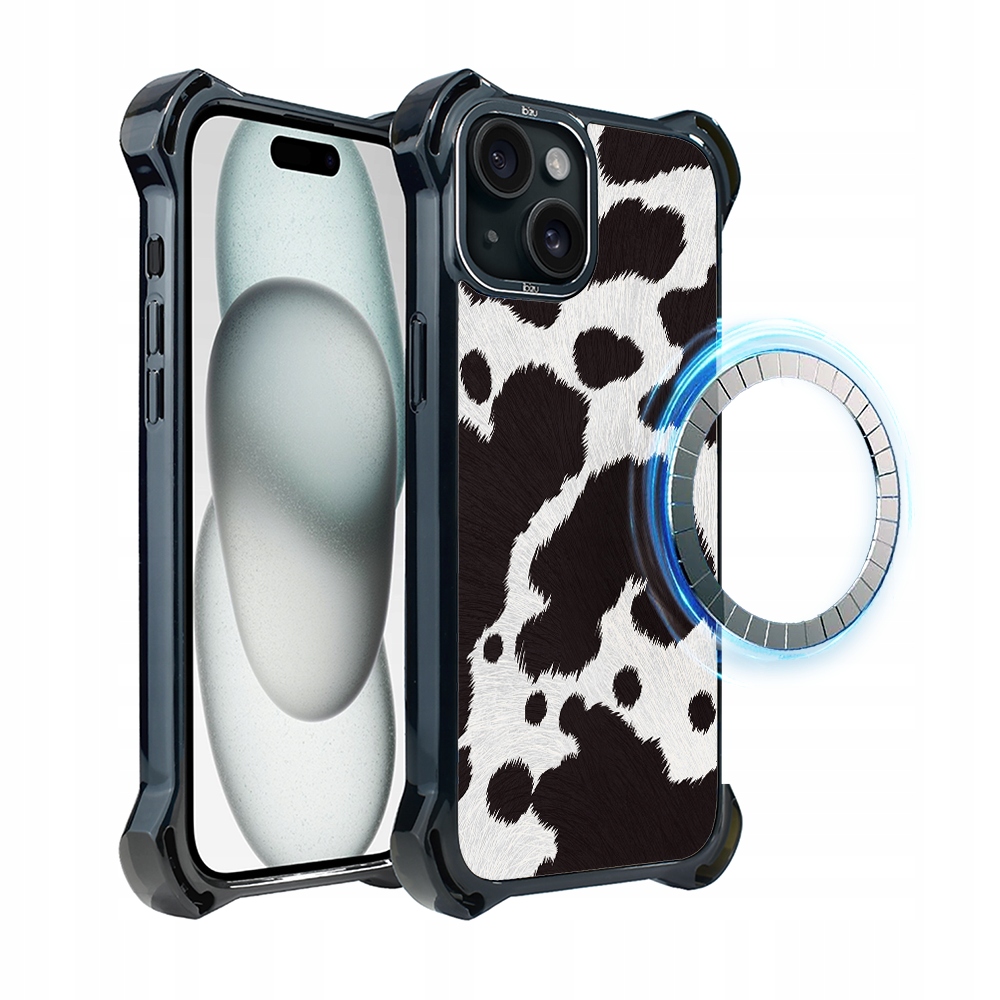 Pouzdro pro iPhone 15 Plus Ibizu DropGuard Ultra s MagSafe, polská kráva