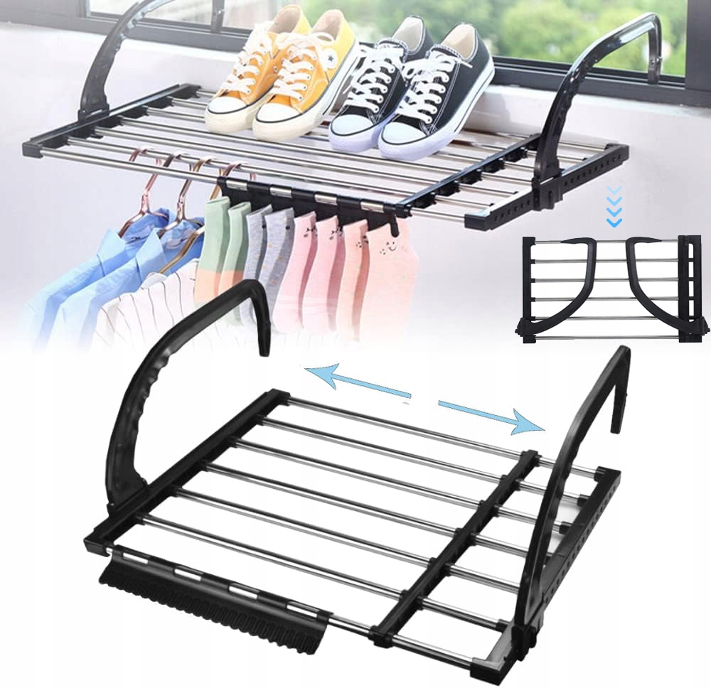 Levně Závěsná Sušák Na Prádlo Na Radiátor Pohodlná, Pevná, 110 CM