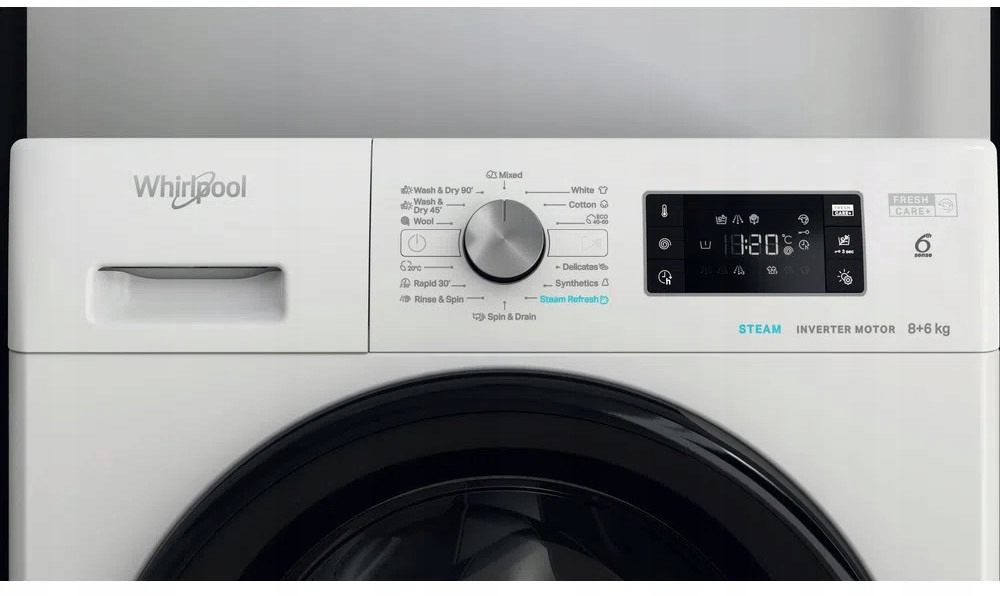 Прально-сушильна машина WHIRLPOOL FFWDB 864349 BV EE Модель FFWDB864349BVEE