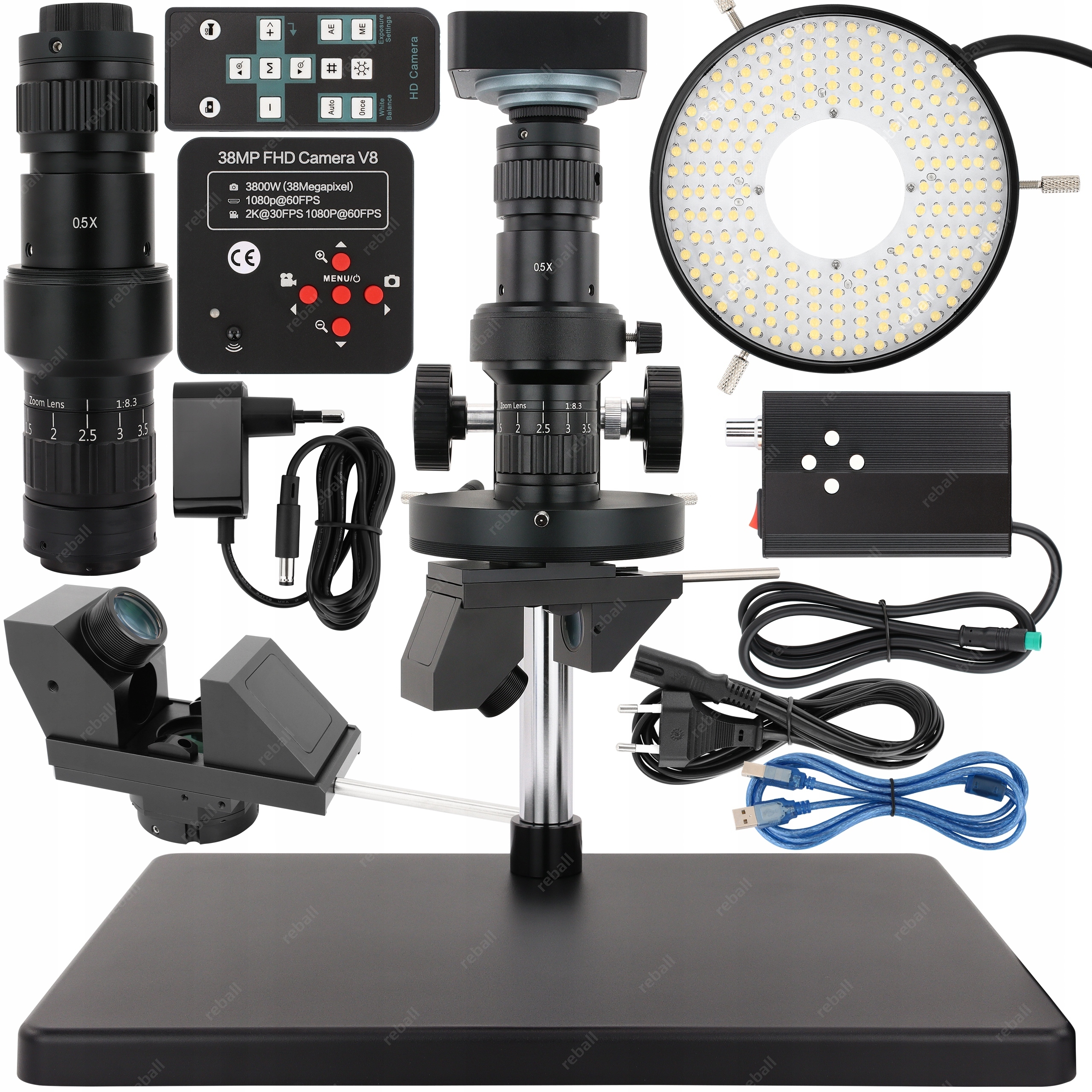 Digitální Mikroskop SZ10H Pro S 3D Modulem Inspekce 360° Kamera 2K 30FPS