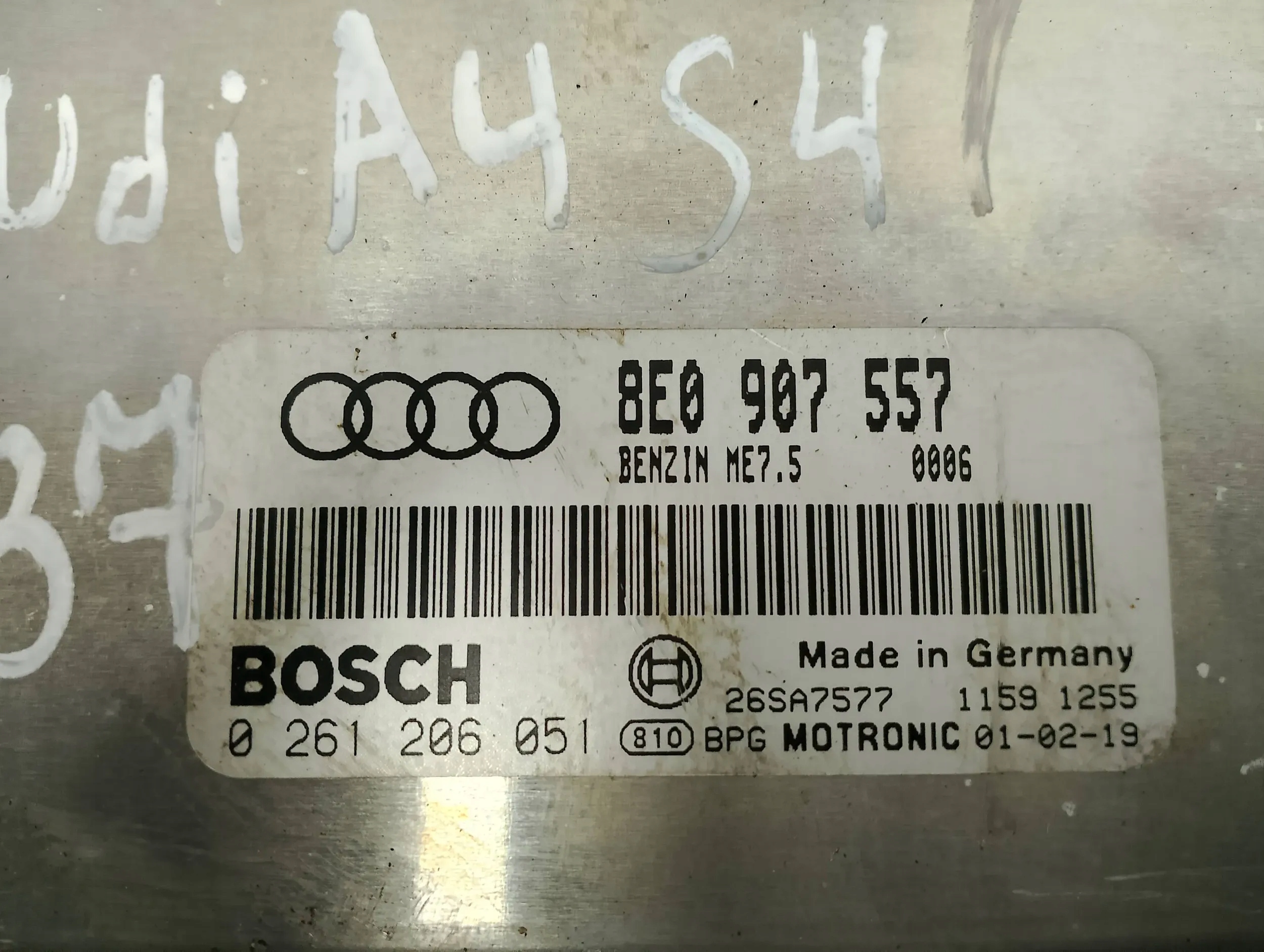 Audi A4 S4 B6 8E 8H 2001 Sterowniki Motore