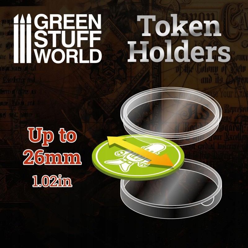 Token Holders 26mm - osłona na żeton 16 szt. Nazwa Token Holders