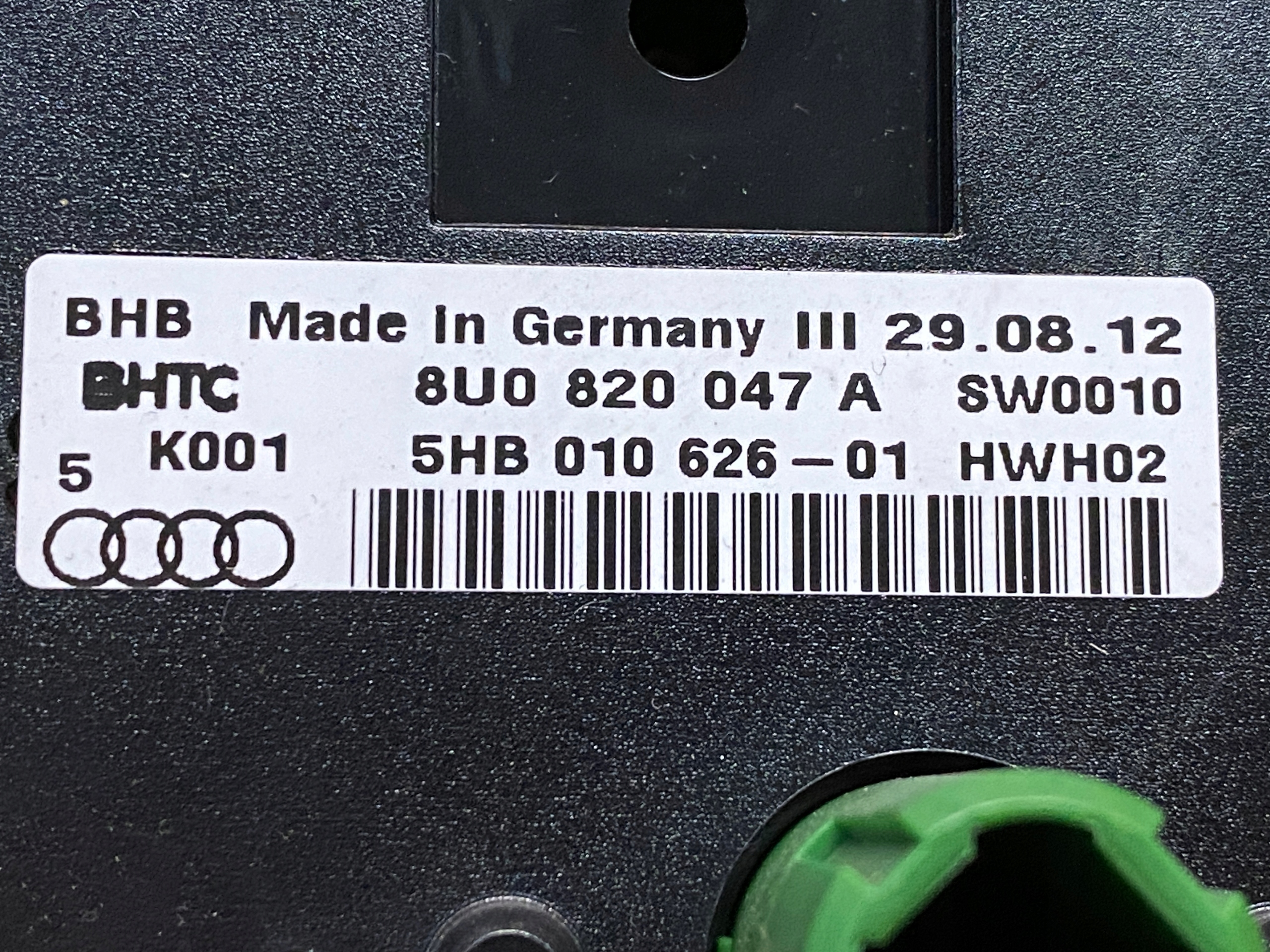 AUDI Q3 8U Unite commande clima 8U0820047A