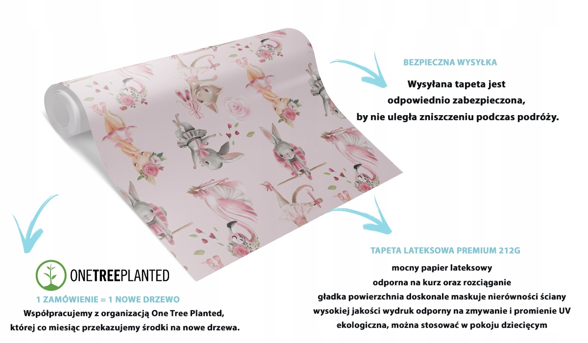 FOTOTAPETA DLA DZIECI JEDNOROŻEC BAŚŃ NA WYMIAR Szerokość produktu 10 cm