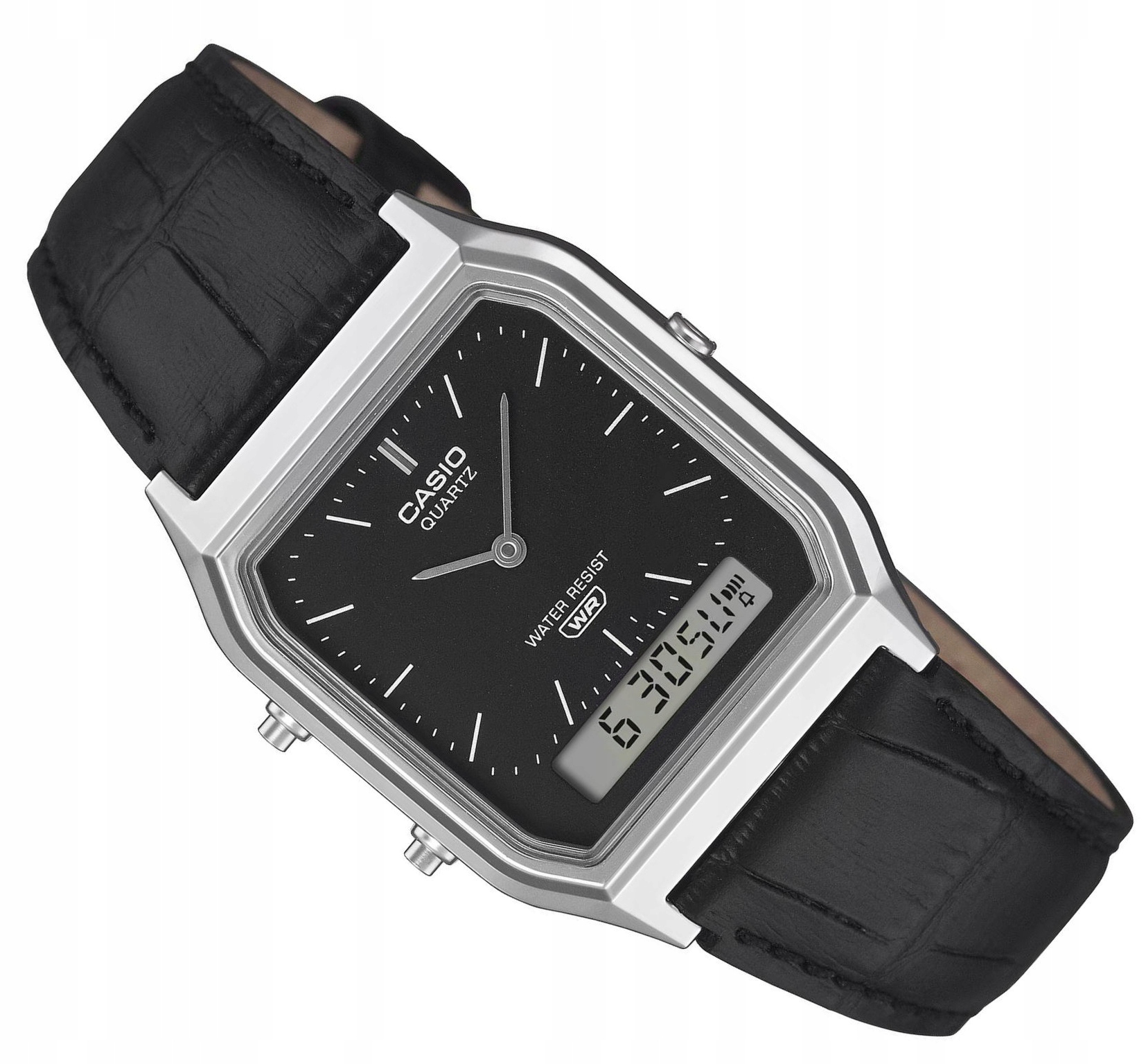 Klasické Černé Elegantní Hodinky Casio Retro Vintage AQ-230EL -1AEF