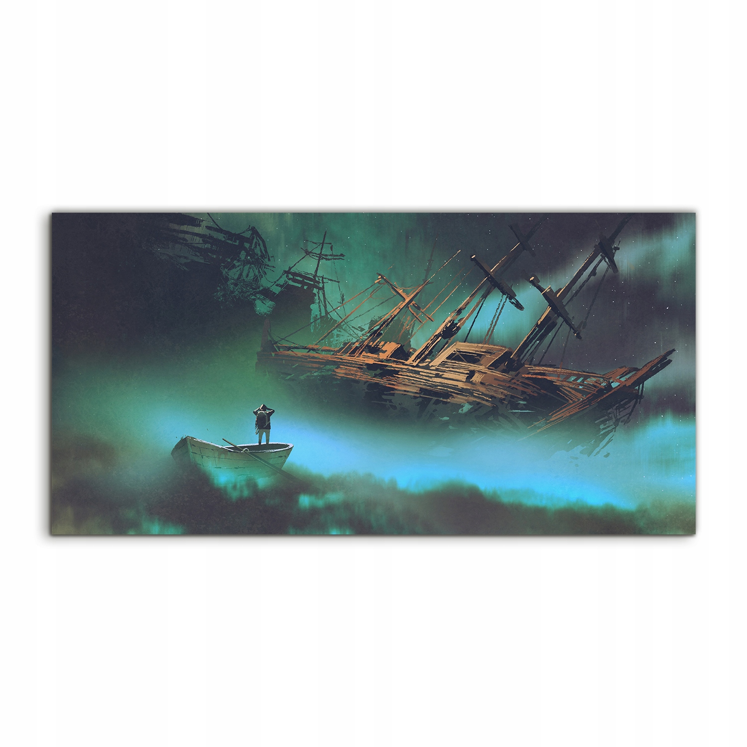 

Obraz akryl 140x70 na prezent Statek Kosmos Chmury