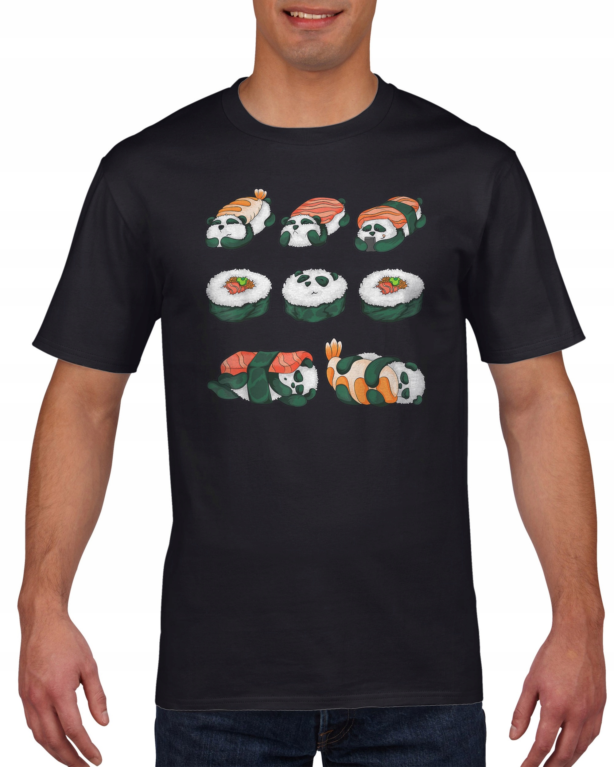 

Koszulka męska Panda sushi futomaki nigiri XXL