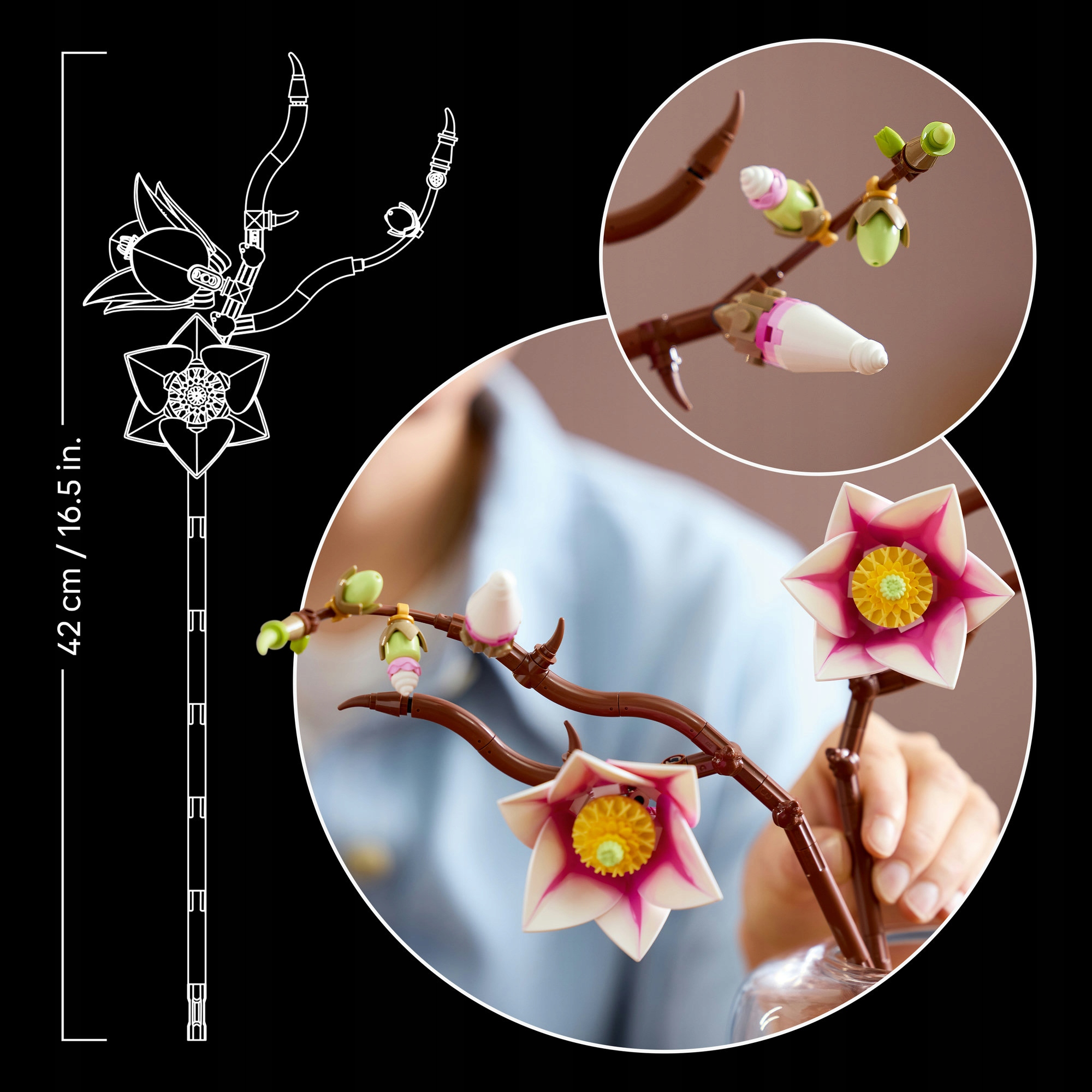 LEGO Botanicals 11510 Gałązki magnolii Liczba elementów 435