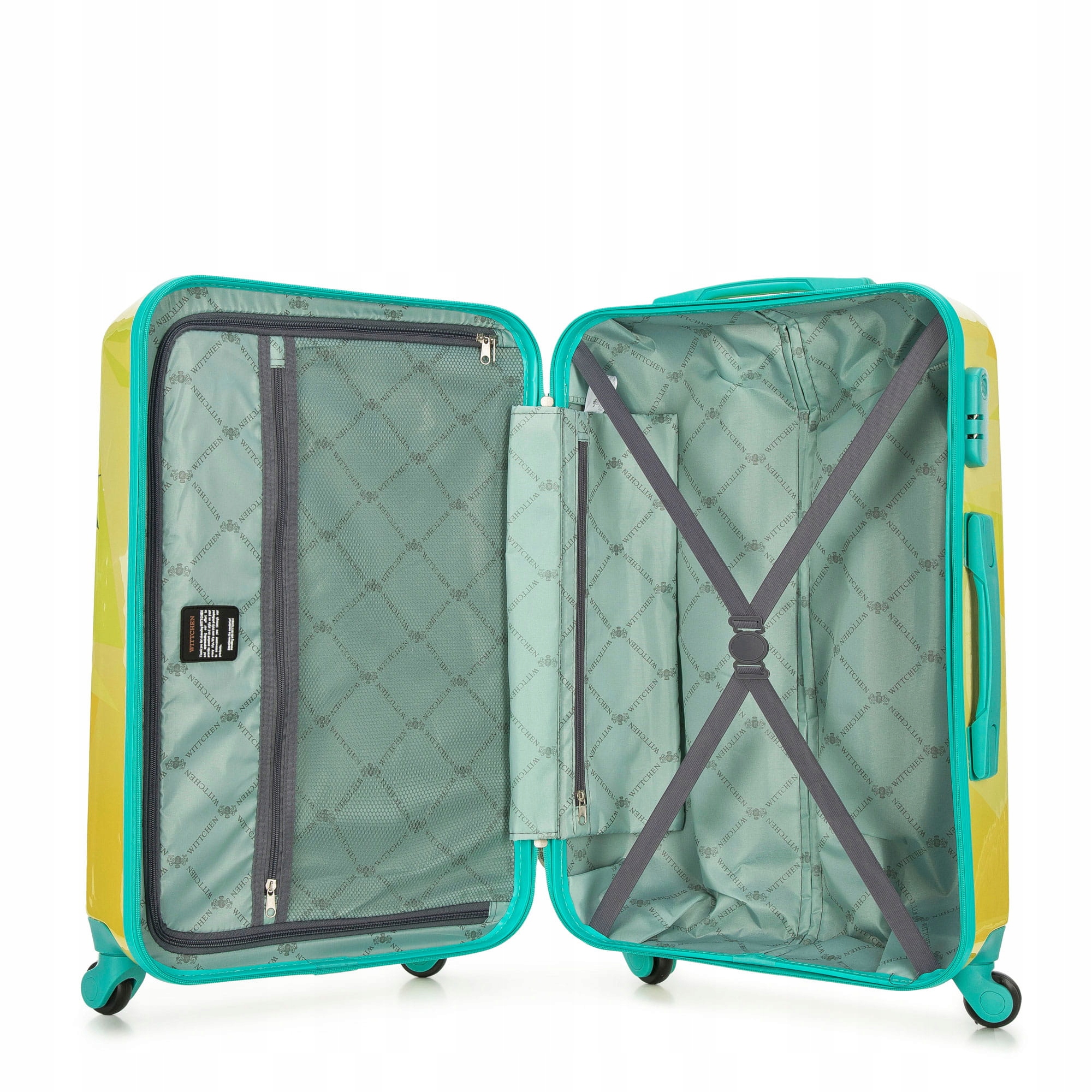 Zestaw walizek z kosmetyczką WITTCHEN 56-3A-64K-55 Kolekcja Young