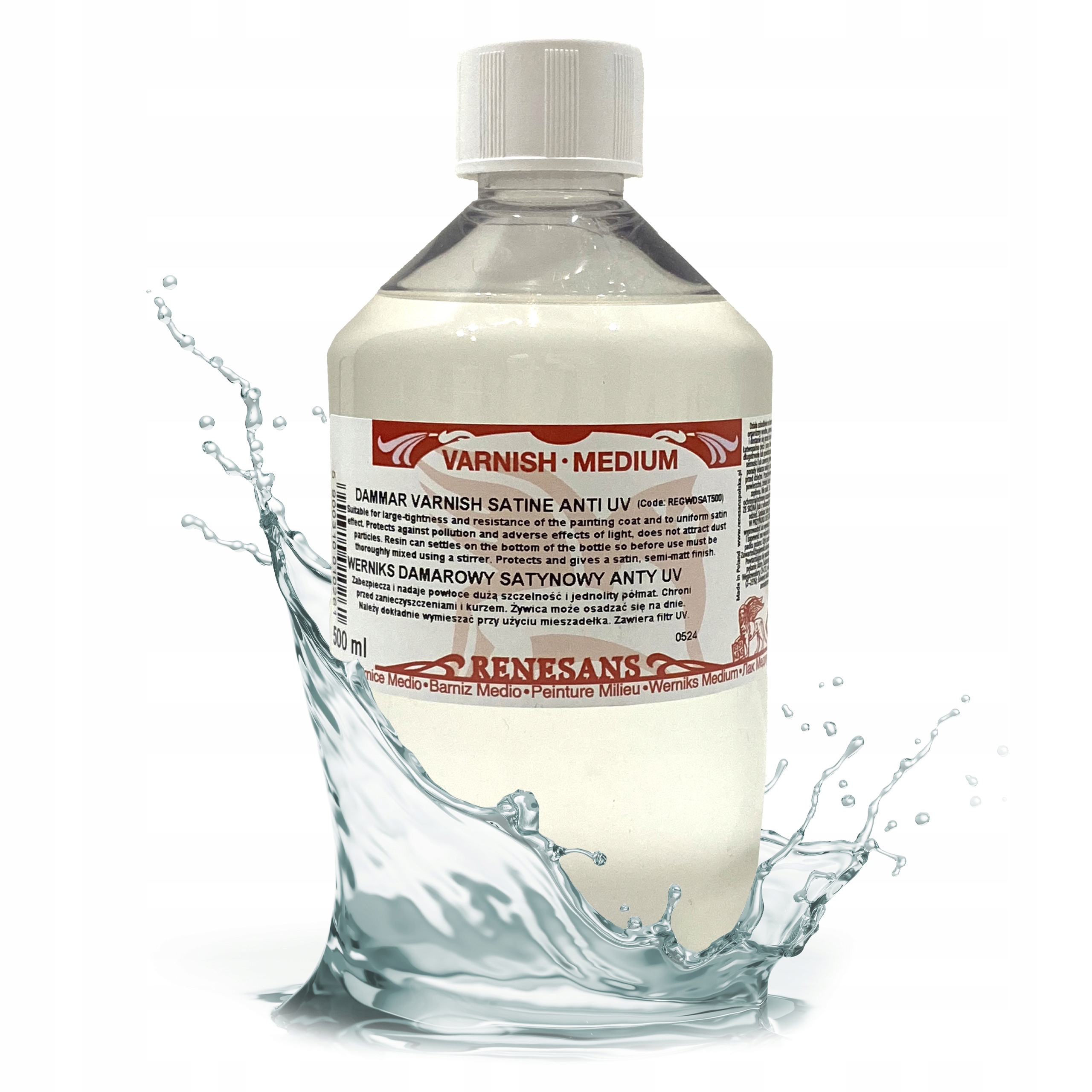Profesionální verniks damarový závěrečný Renesans Anti Uv Saténový 500ml