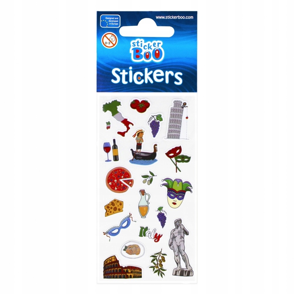 Naklejki Podróż Europa Sticker Boo Marka Sticker Boo