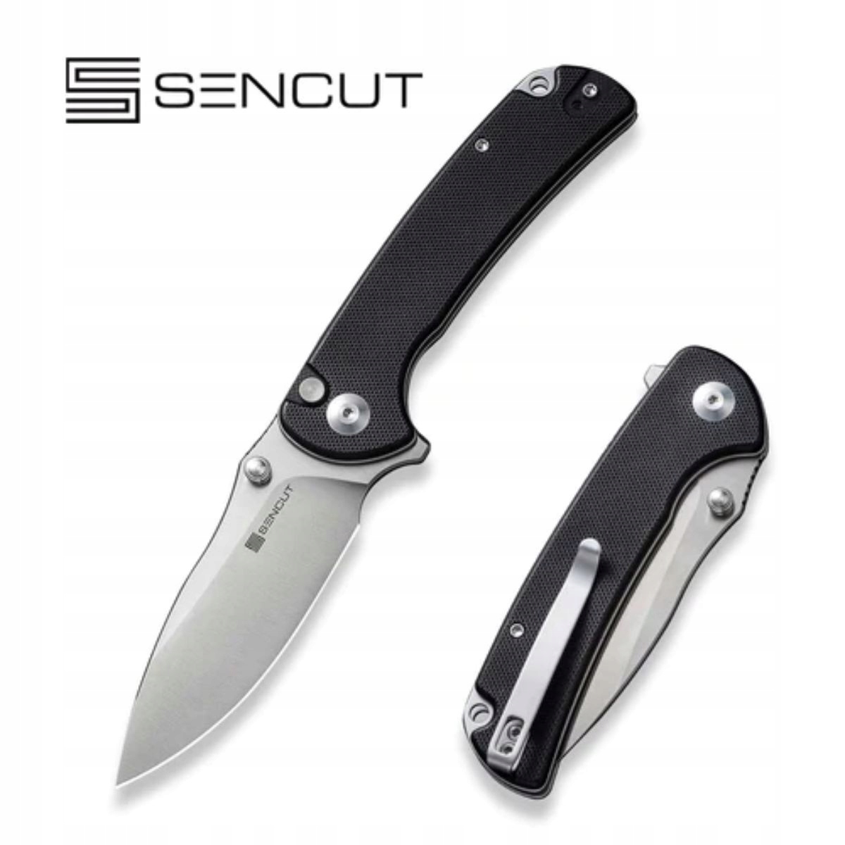 Nůž Edc Sencut Pulsewave flipper Černý G10 Satin 9Cr18MoV