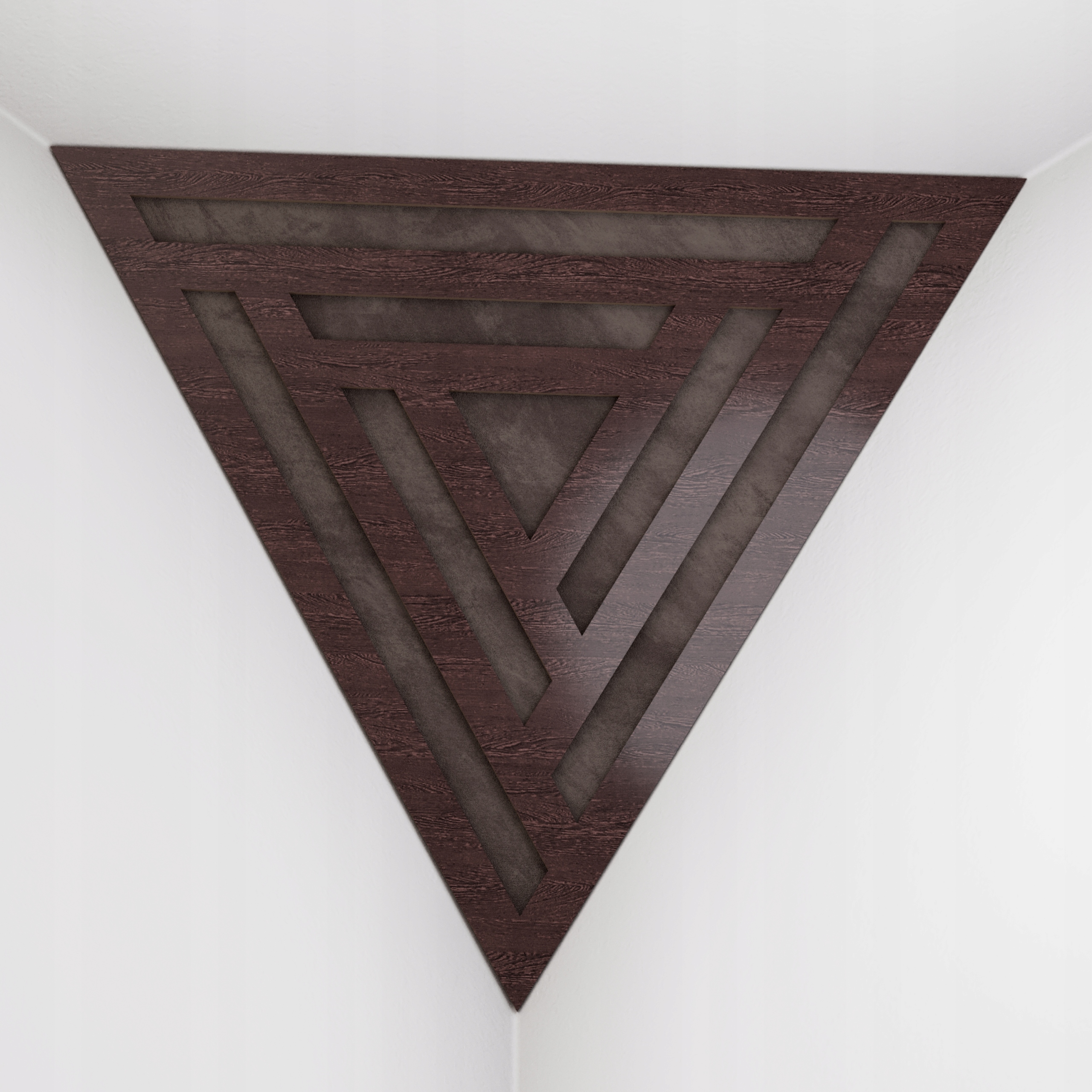 2szt Pułapki Basowe Kątowa Triangle SCIFI-F | Wenge-brązowy