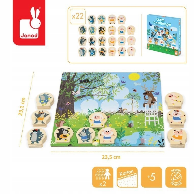 Gra strategiczna Zawody gimnastyczne Janod EAN (GTIN) 3700217326395