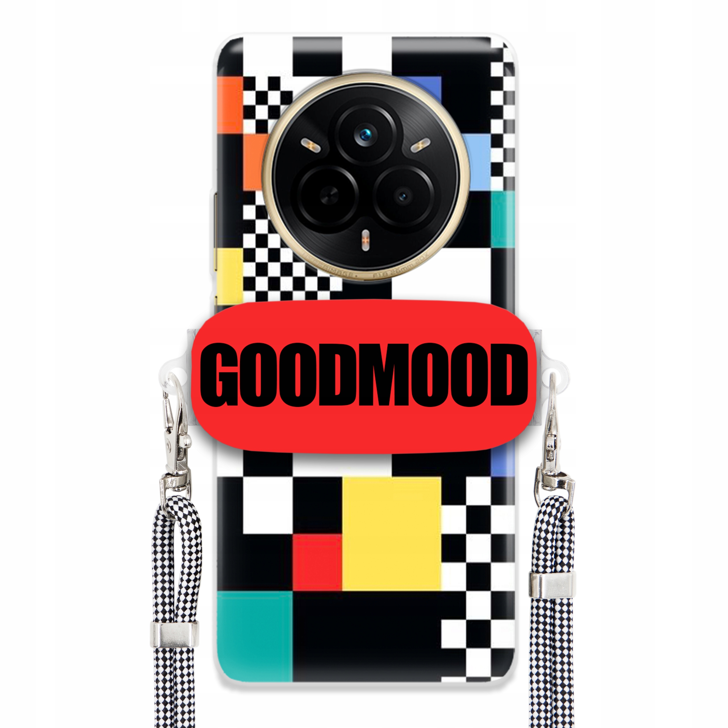 Pouzdro Pro Realme 14 Pro 5G Case Držák Na Vodítko Zebra Telefonu Pixelart MIX Wz