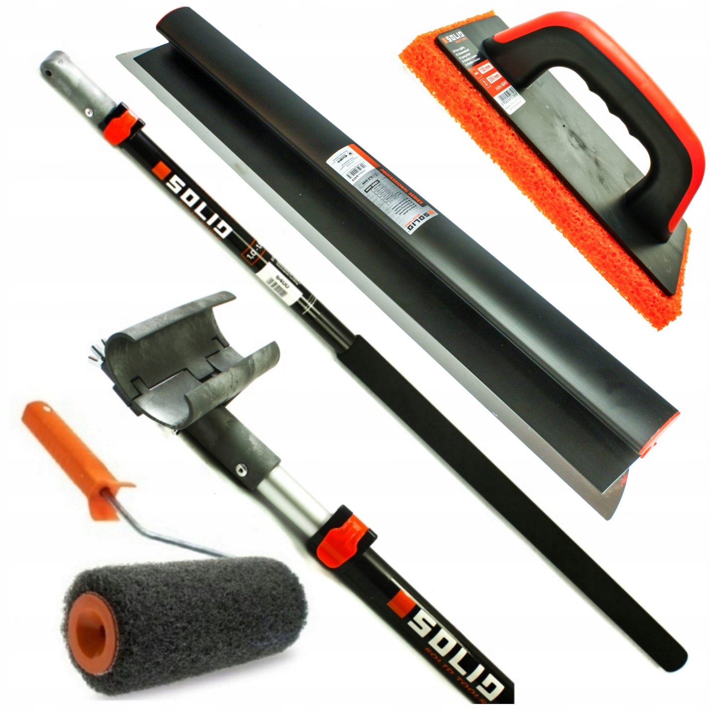 Solid Nůž 100 cm Telskopická Tyč Adaptér Váleček Paca