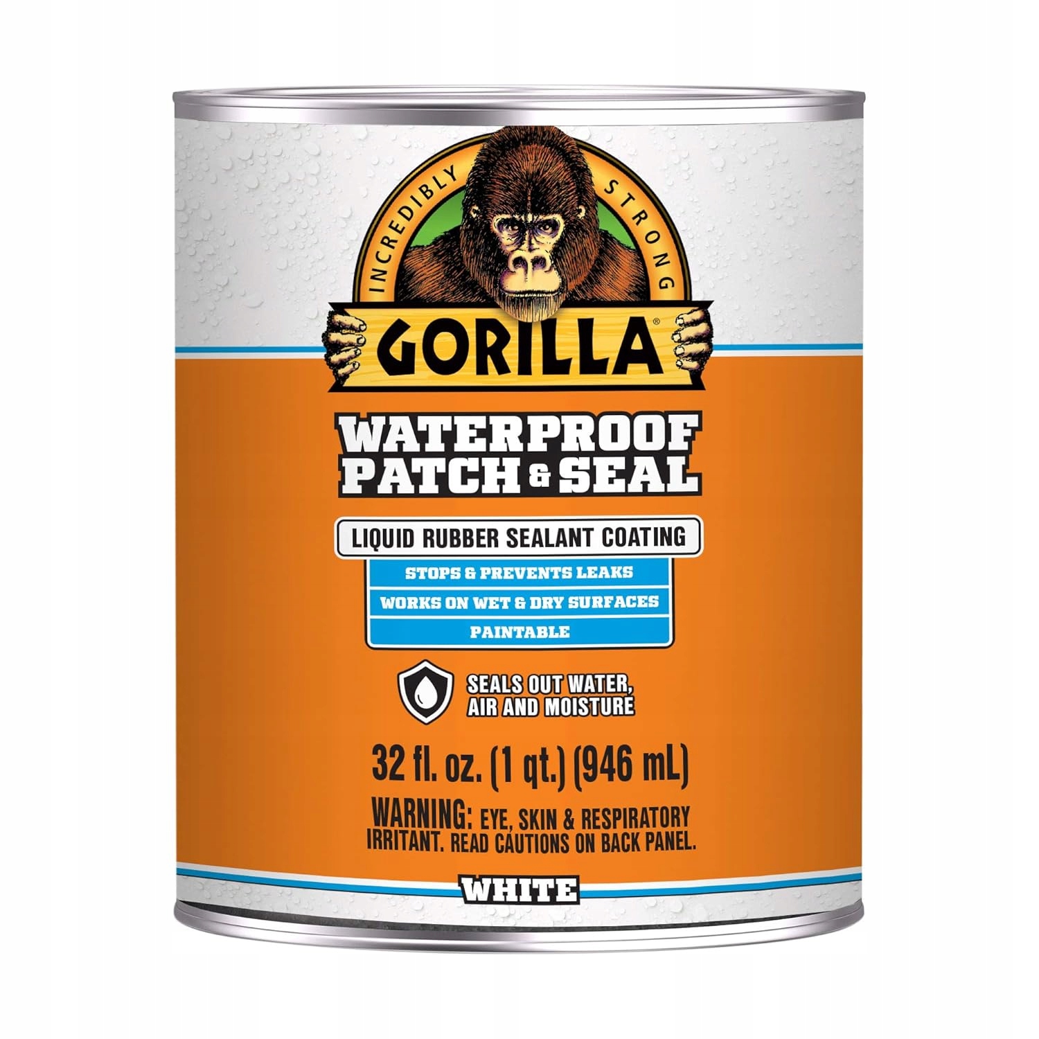 Gorilla Patch&Seal Biela hydroizolačná guma s tekutým tesniacim materiálom