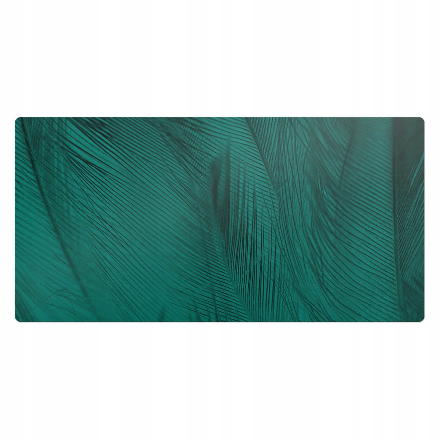 Protiskluzová vinylová dekorativní podložka Barevné peří ve stylu 100 x 50 cm