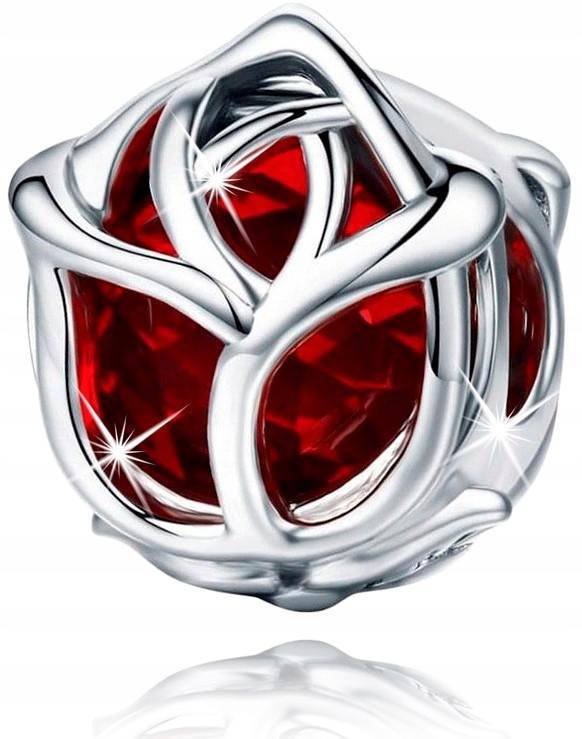 

Zawieszka Charms Róża Srebro 925 Beads Koralik