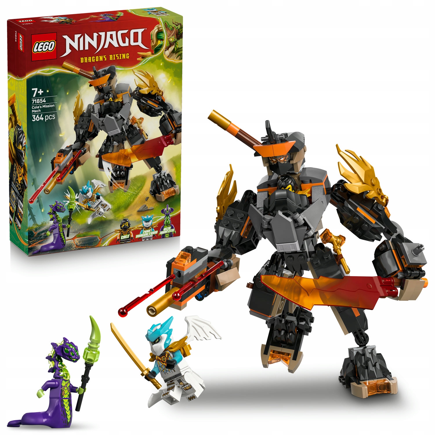 Lego Ninjago Speciální mech Colea a Zanea v dračí zbroji 71854