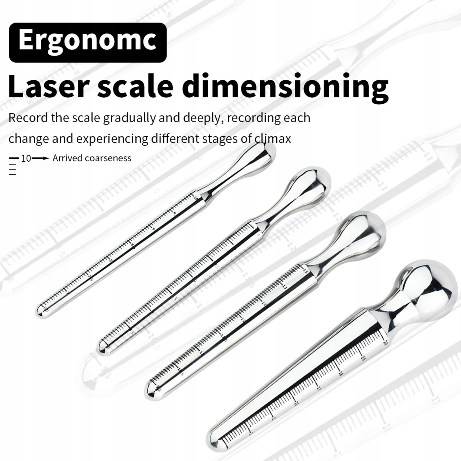 EDELSTAHL Metalowy Dilator Penisowy Do Stymulacji Uretralnej Dla Mężczyzn — miniatura 6