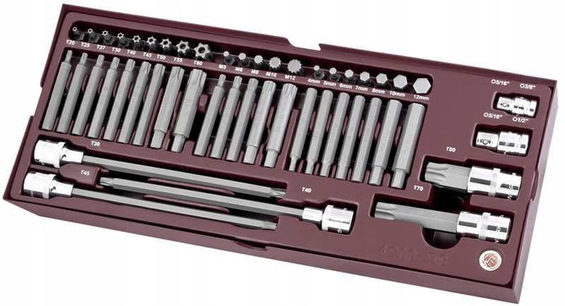ZESTAW BITÓW I NASADEK 1/2" HEX/TX/XZN (49)