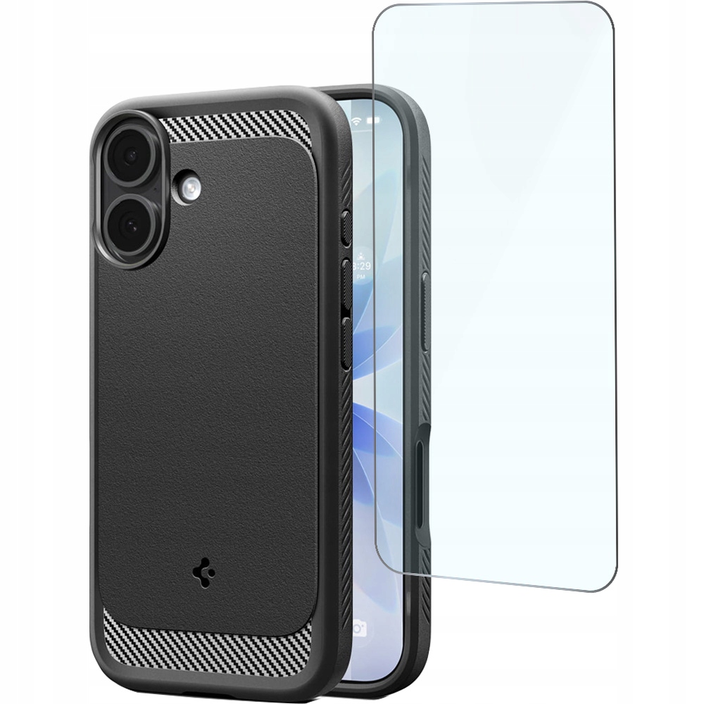 Etui do iPhone 17, Spigen Rugged Armor do MagSafe wytrzymałe plecki szkło