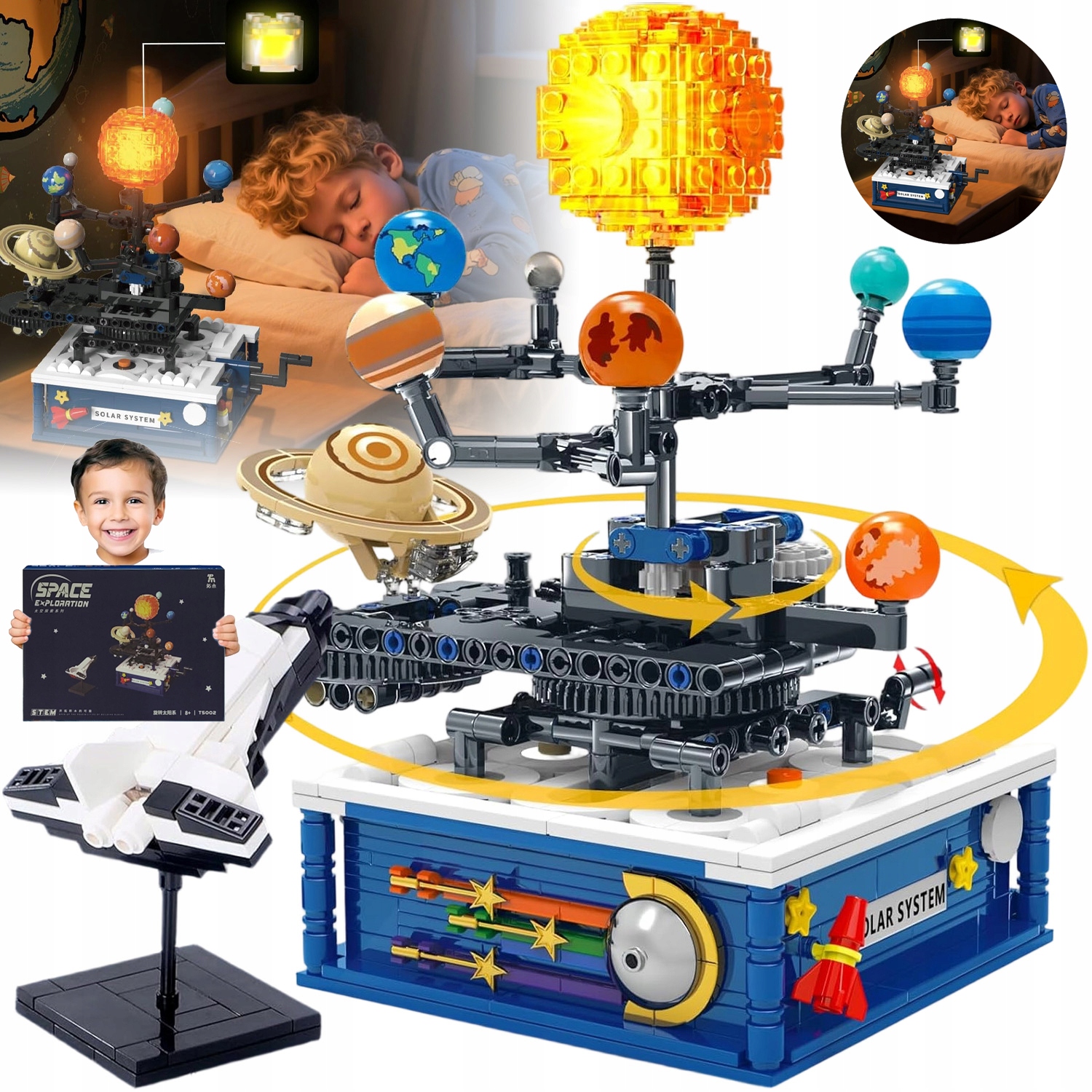 Naukowa Zabawa Układ Słoneczny Planet Zabawka Edukacyjna 8 Planet