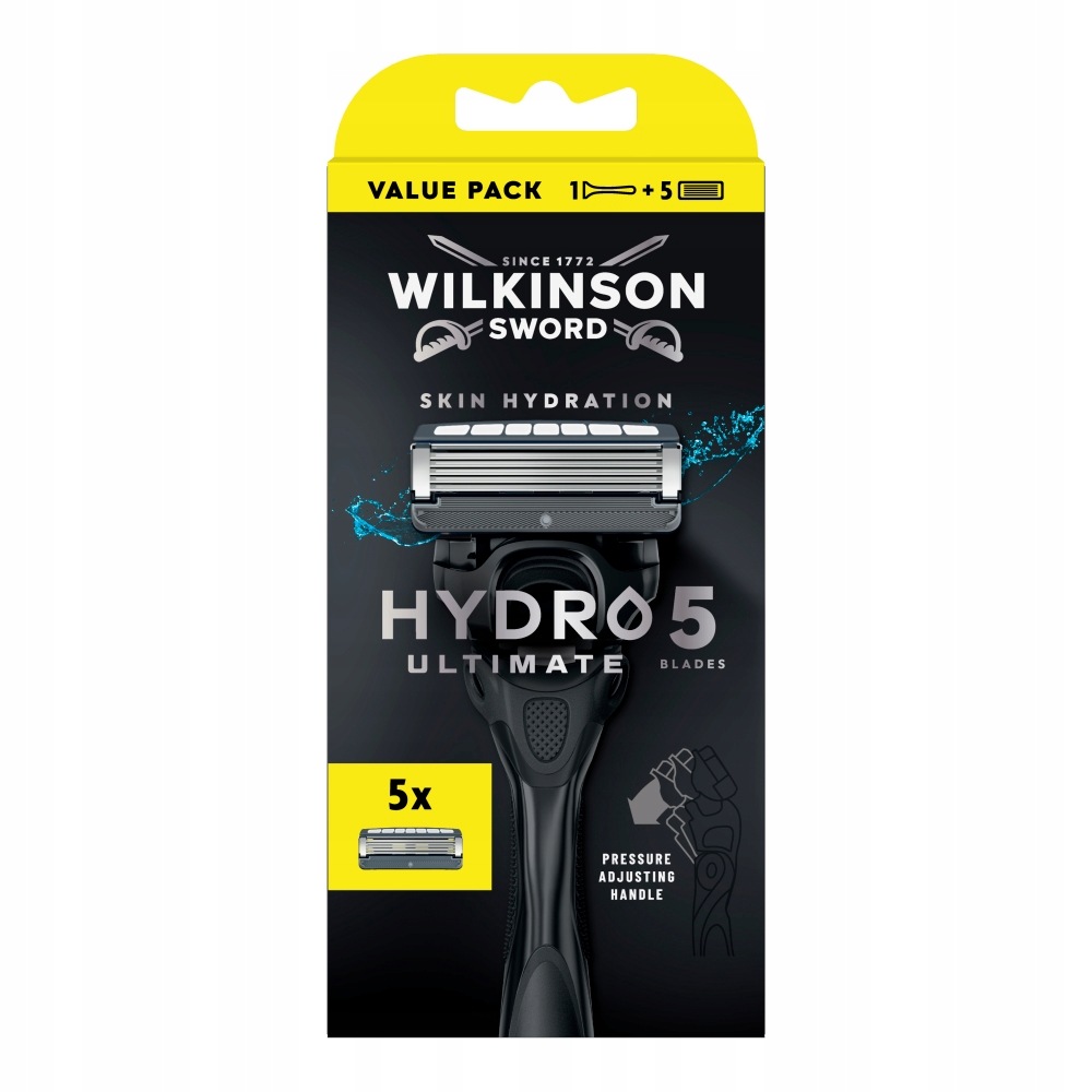 Wilkinson Hydro 5 Ultimate Skin holicí strojek s 5 břity a 5 náplněmi