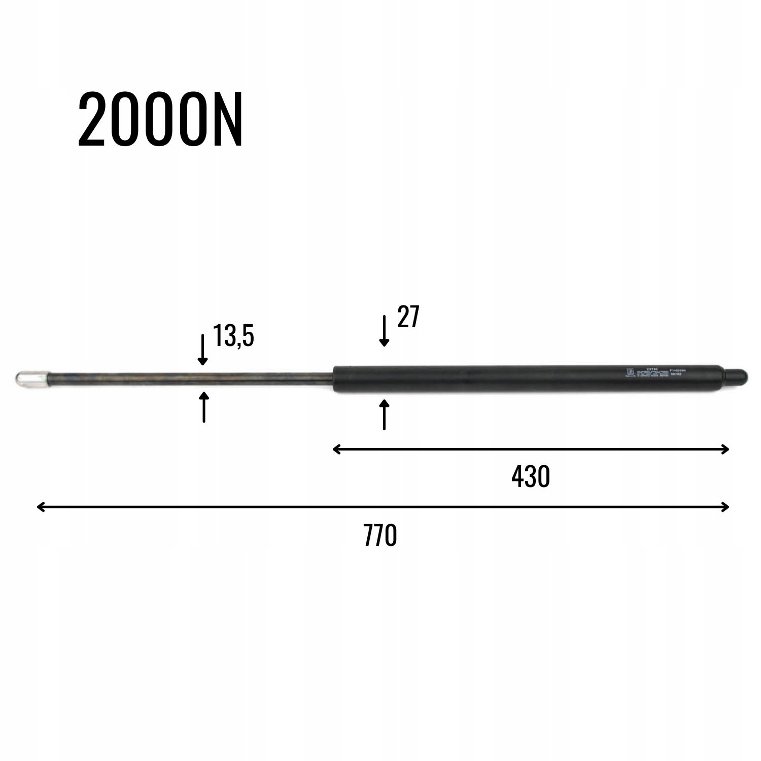 Sprężyna gazowa 2000N owijarka Sipma 0652690044
