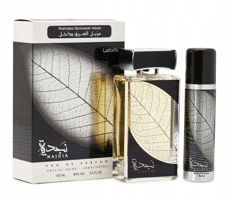 Lattafa NAJDIA WODA PERFUMOWANA EDP 100 ml + DEZODORANT 50ml * UNISEX