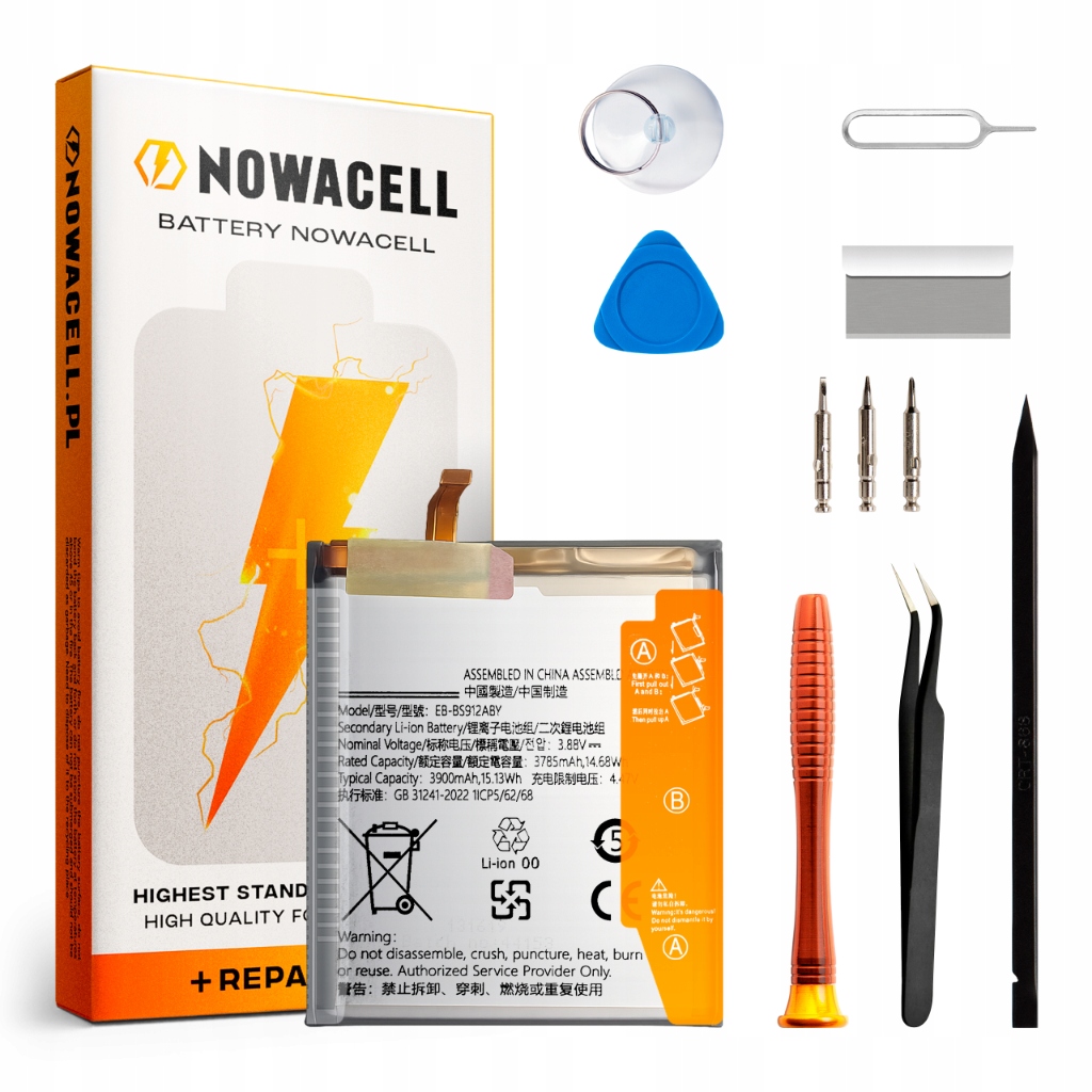 Zestaw Bateria EB-BS912ABY do Samsung Galaxy S23 5G SM-S911 3900 mAh Nowa