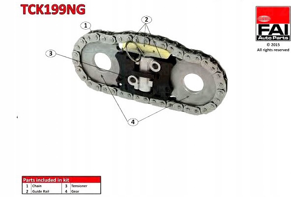 FAI ZESTAW ŁAŃCUCHA ROZRZĄDU IVECO DAILY 2,3JTD 06