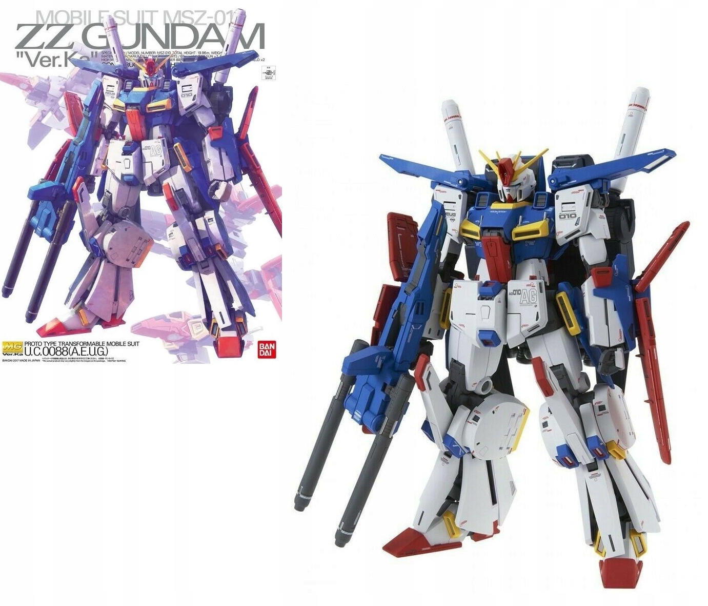 Gundam Mg 1/100 Zz Gundam Ver. Ka (kampaň) Modelářský set