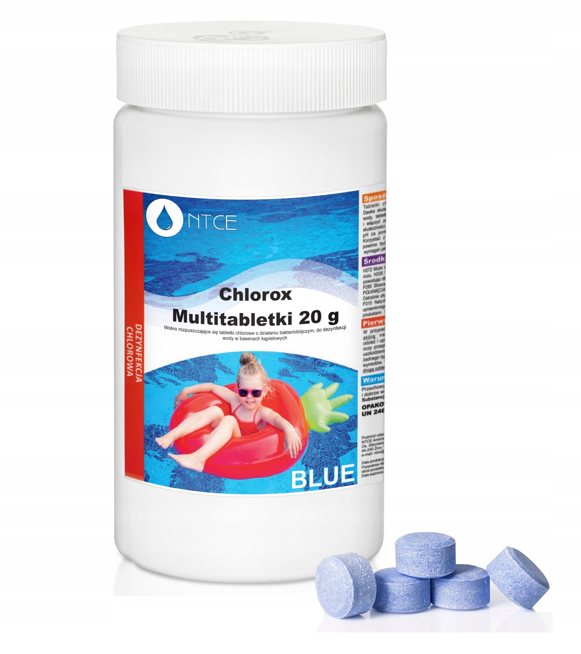 

Tabletki Multi 20g Chlor do Basenów 1KG Blue