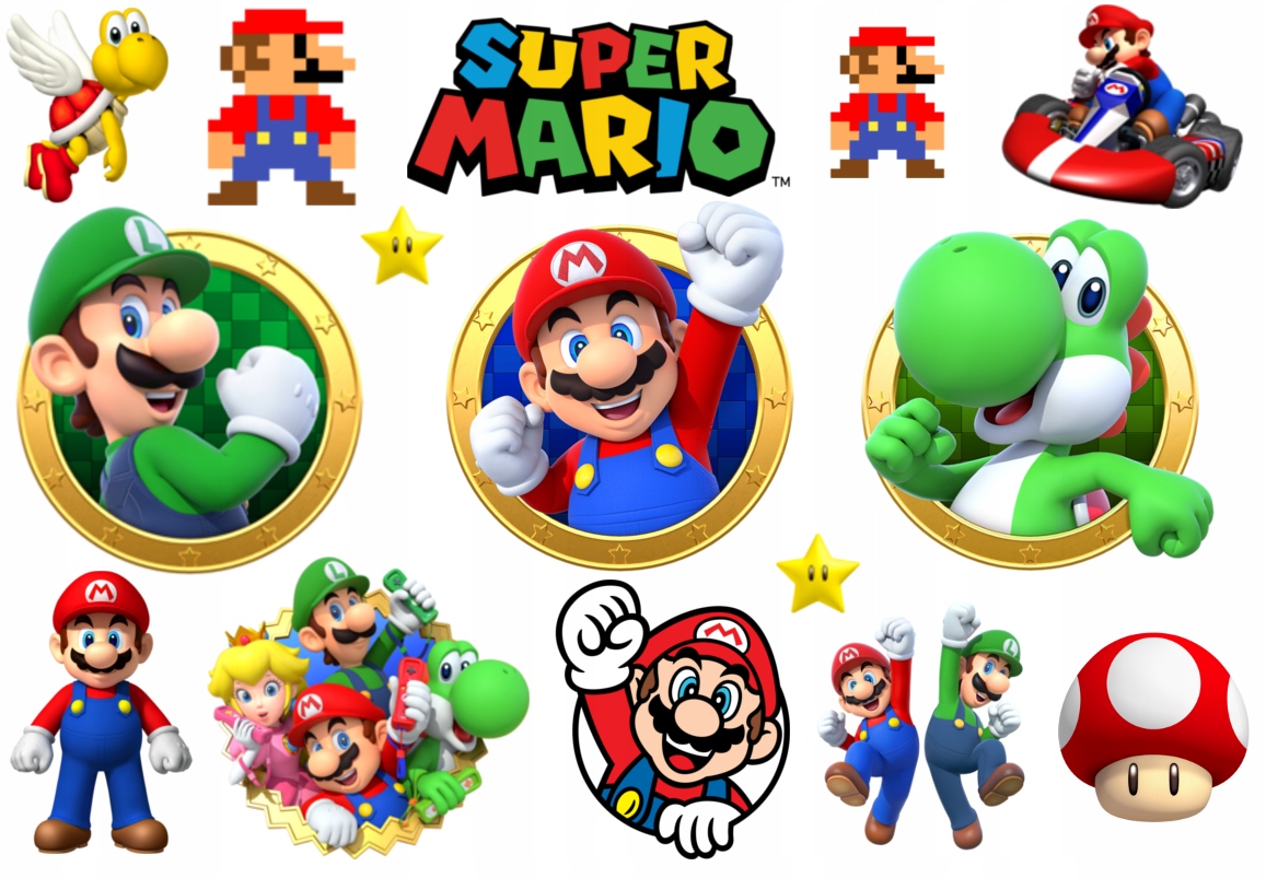 

Tymczasowe Tatuaże Zmywalne Mario