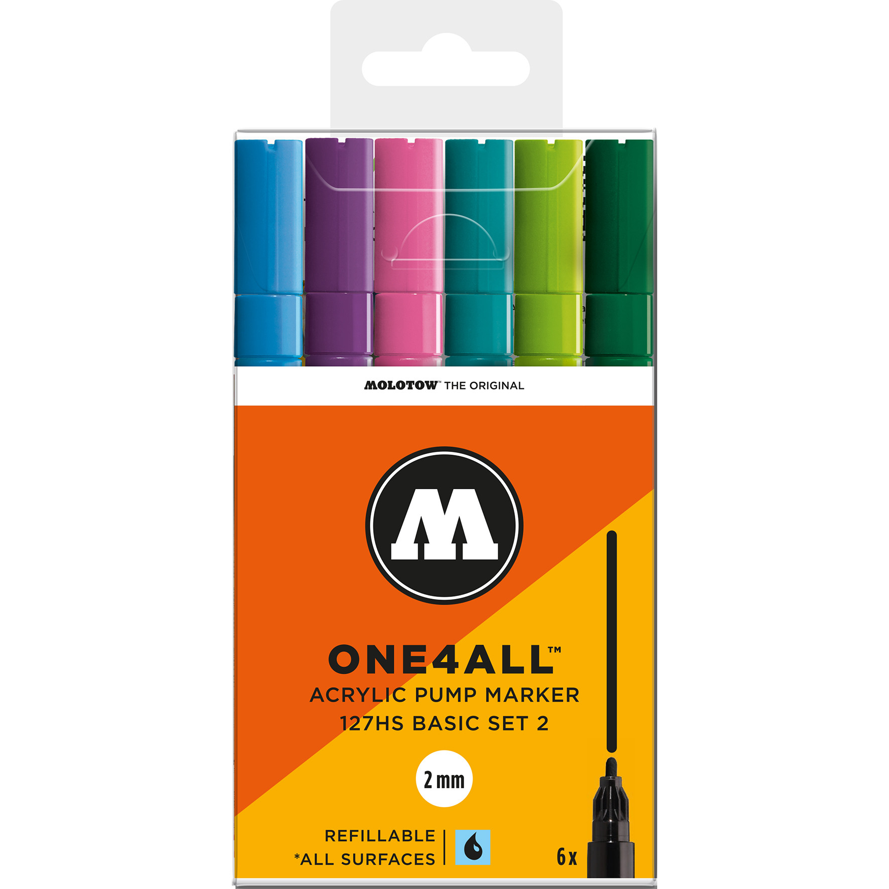 Sada popisovačů One4All Molotow Basic Set 2