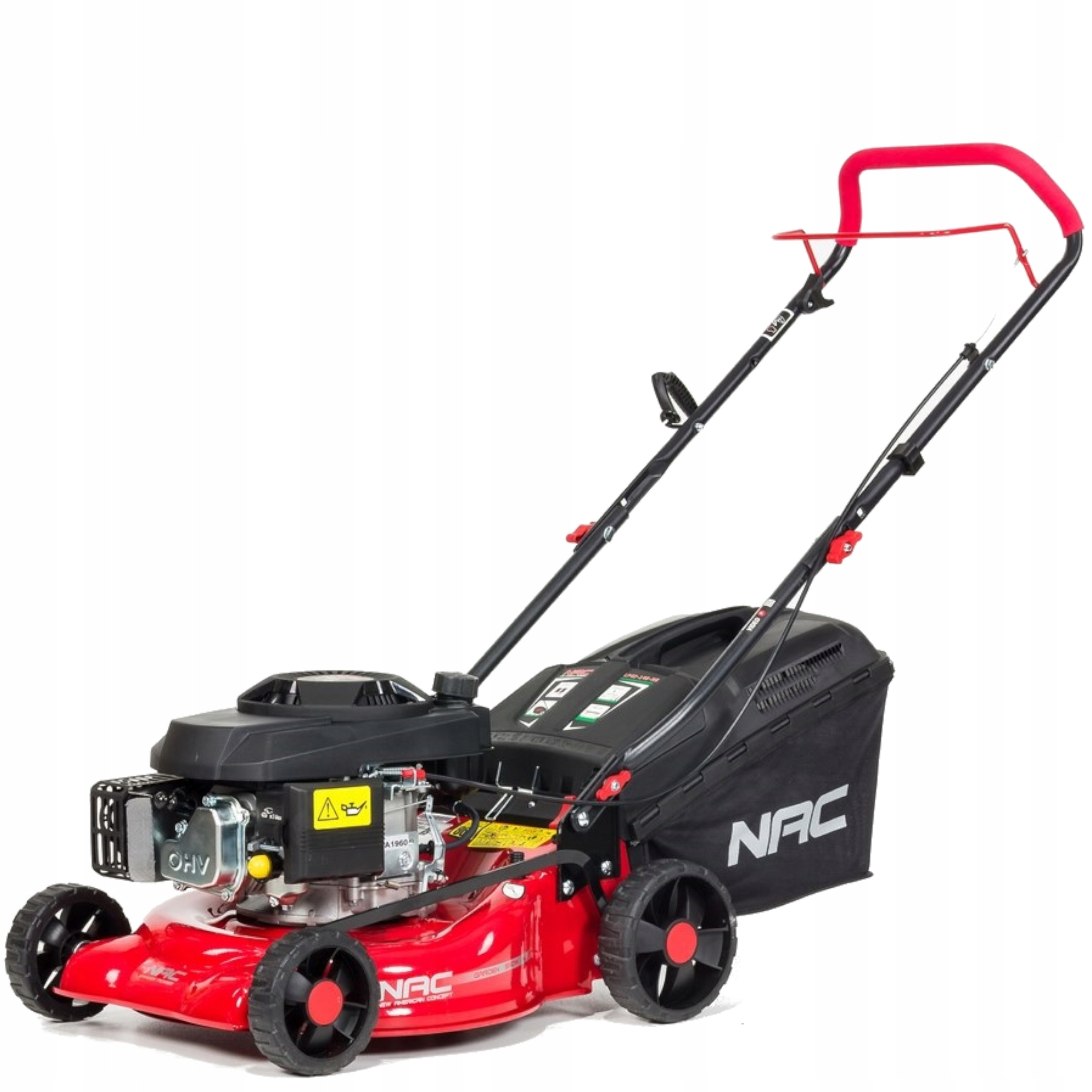 Kosiarka Spalinowa Nac 42 cm 146 cm3 2,6 kW Duży Kosz 40 litrów 2w1 Lekka