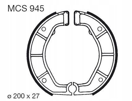 Szczęki hamulcowe Trw MCS945