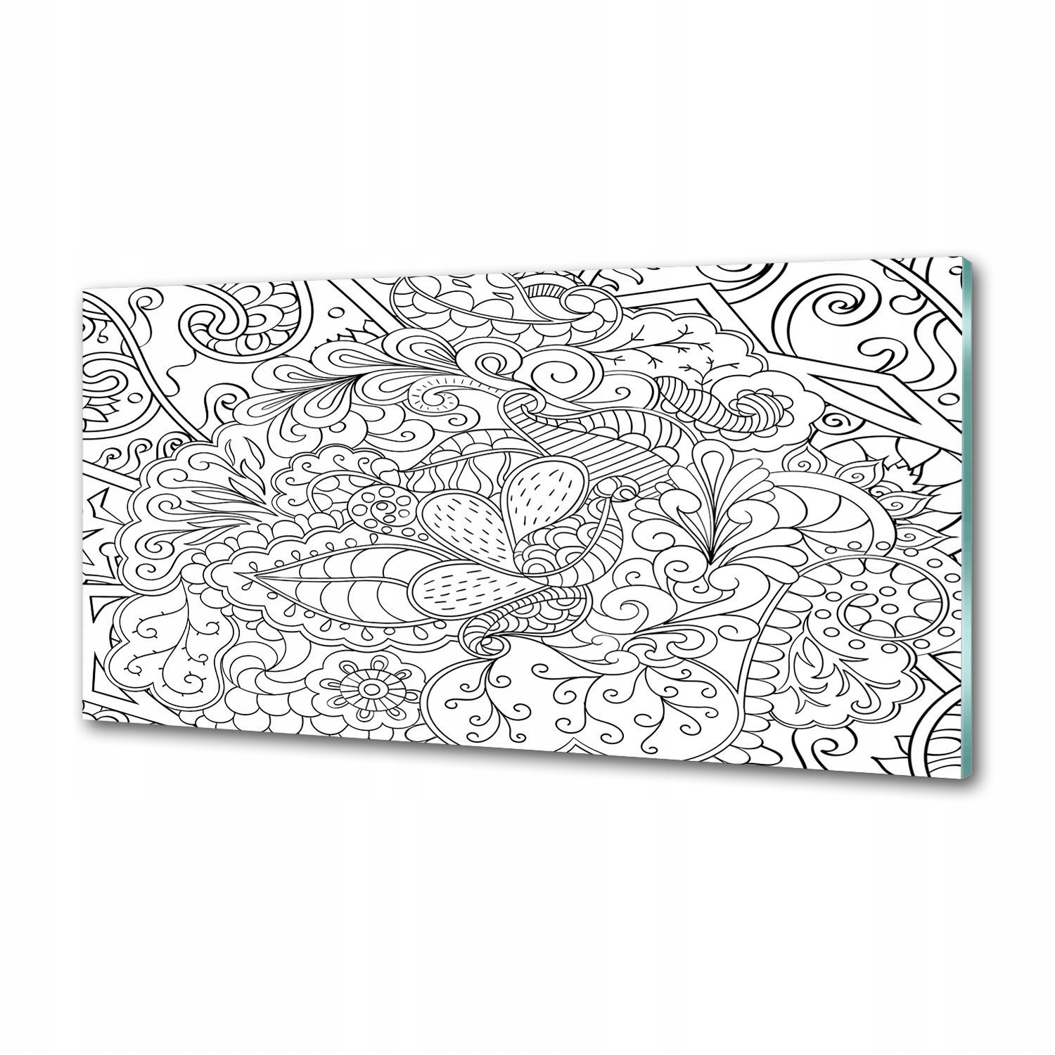 Panel medzi nábytkom v kuchyni Ornamenty 100x50 Lepidlo