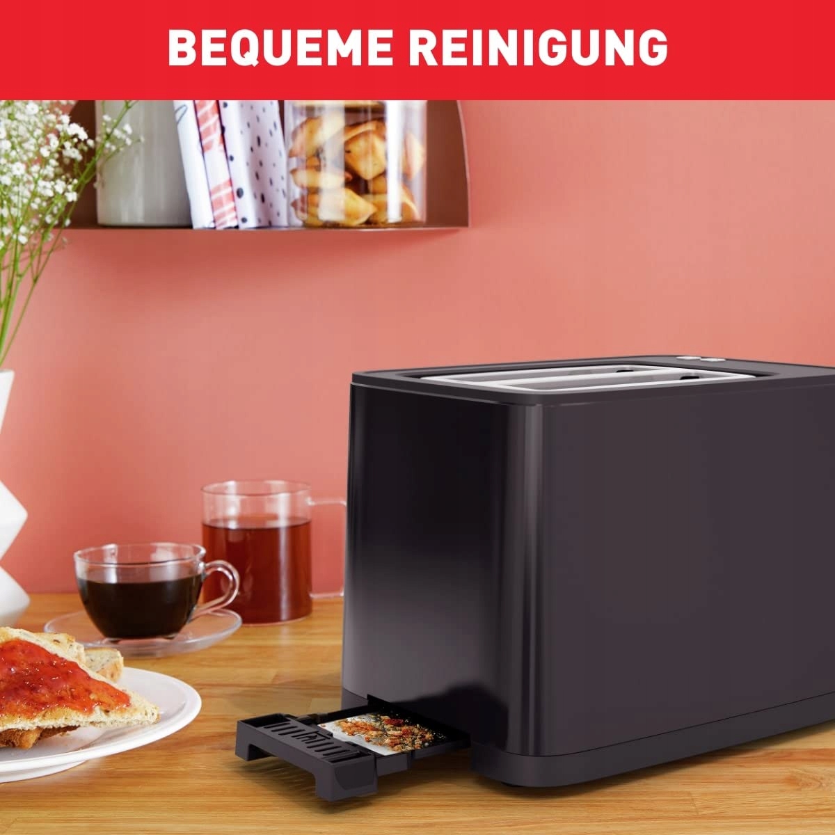 TEFAL TL6408 Toster Dla Długich Kromek z Wyświetlaczem Cyfrowym — miniatura 2